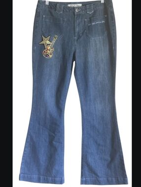 Sheryl Crow Y2K Love Will Save The Day Boot-Cut Denim Jeans Sz 12